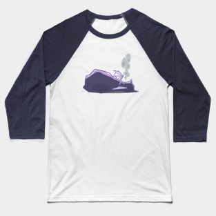 Sleeping Dragon Cat Baseball T-Shirt